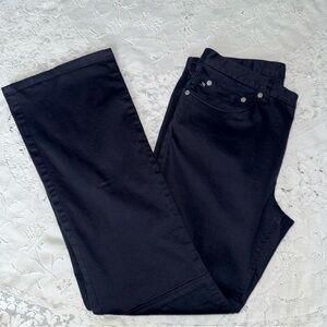 Vintage Polo Jeans Co Ralph Lauren Black Bootcut back slit Moto knee Y2k 90’s 12
